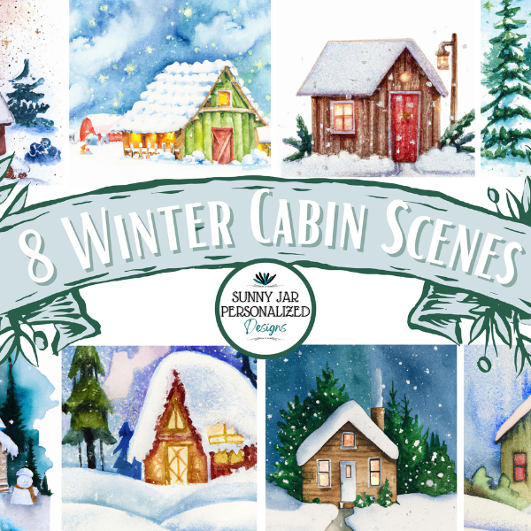 Winter Cabin Scenes