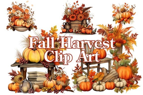 Fall Harvest Clip Art Collection 3