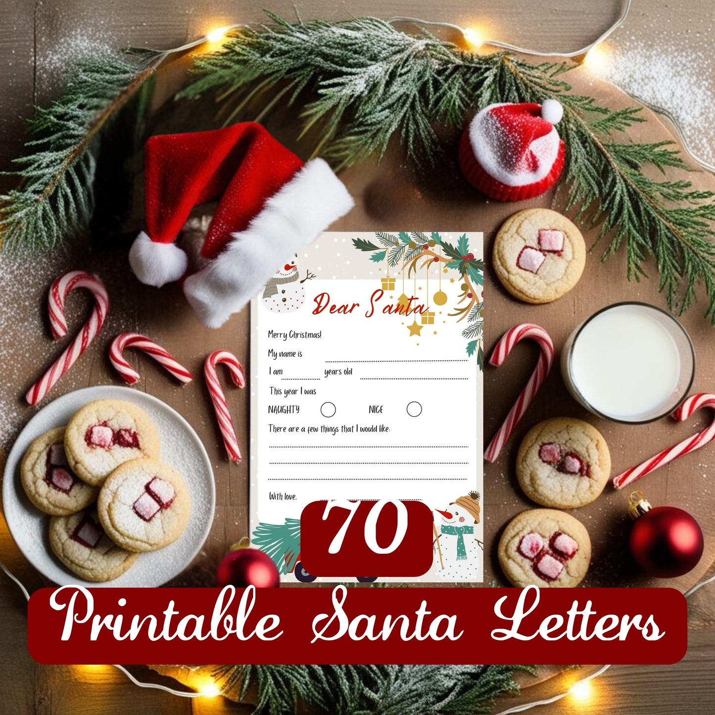 70 Magical "Dear Santa" Letter Templates