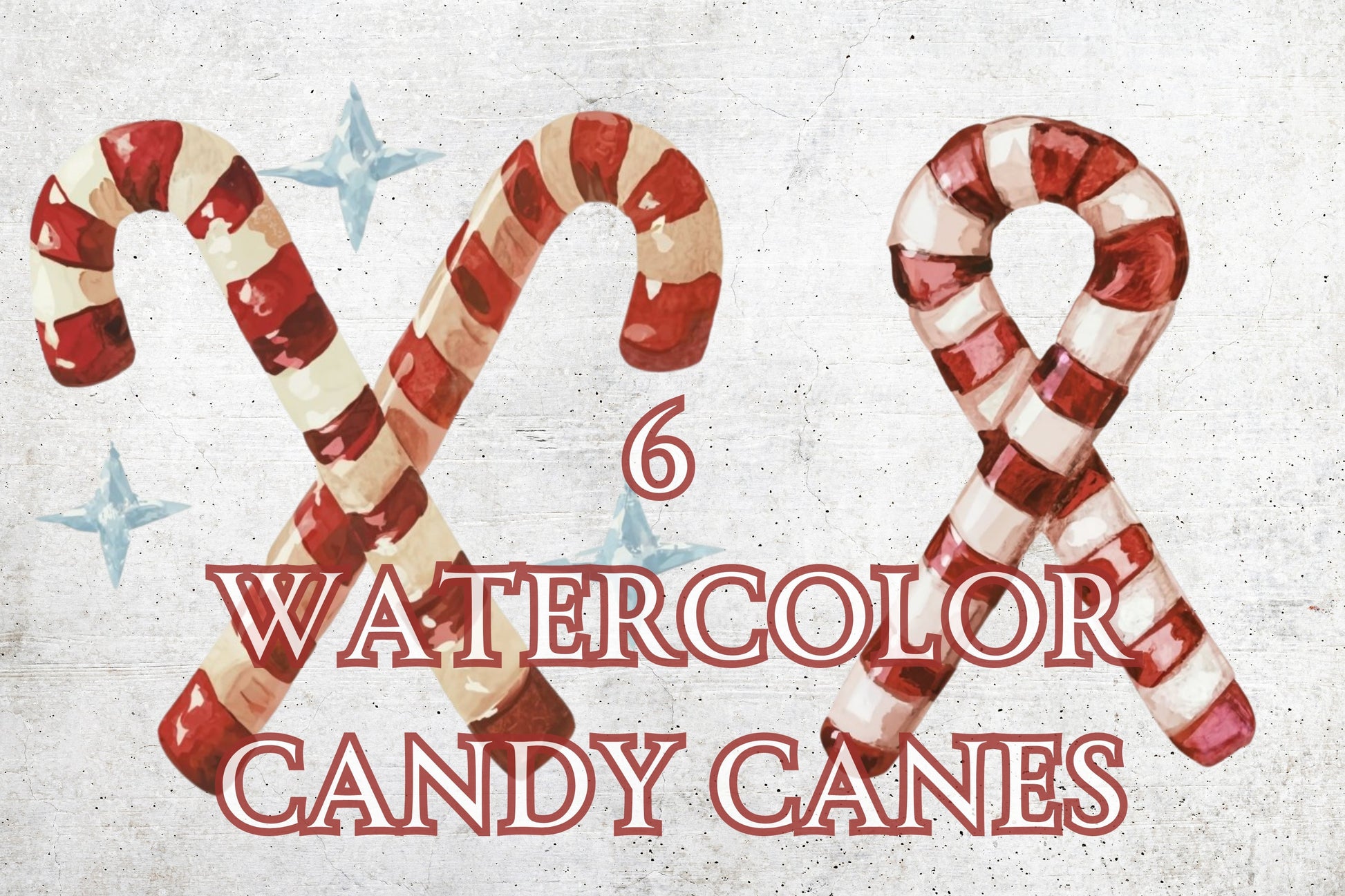 Watercolor Candy Canes Clip Art - Sunny Jar Personalized Designs